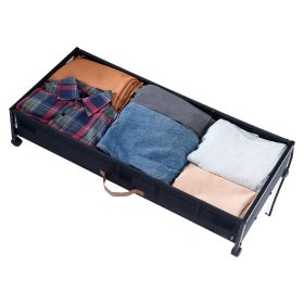 Under Bed Storage with Wheels 36 x 18.1 x 7.3 Inch Rolling Storage Bags 2 Pack