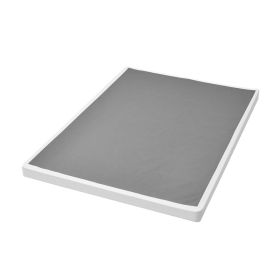 VEVOR Box Spring, Queen Size Bed Frame with Washable Fabric Cloth, Heavy Duty Metal Frame for Queen Bed, 4 in Mattress Foundation