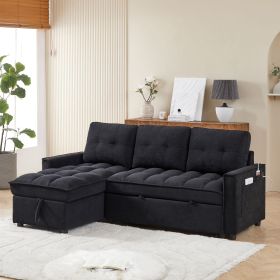MH 78.75" Reclining Sofa, Pull-Out Sofa Bed with USB and tape-c charging ports
