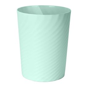 Small Plastic Trash Can - 1.8 Gallon - Light Green - Wastebasket Garbage Can Container