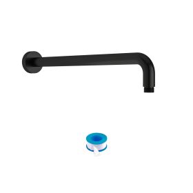 16-inch Modern Shower Head Extension Arm with Flange and Teflon Tape, Great for Rain Fall Shower, Oil Rubber Bronze, Matte Black, Brushed Nickel (Color: Oil Rubber Bronze)